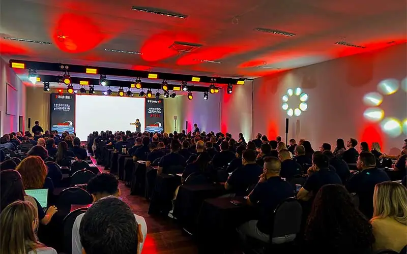 Espaço Paineiras montado para evento corporativo