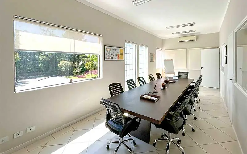 Sala VIP montada para reunião de diretoria