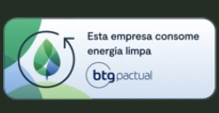 Selo BTG Pactual: esta empresa consome energia limpa